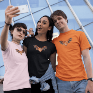 Gothest Batilda Kawaii Anime Chibi Bat Goth Girl Unisex 100% Cotton Tee