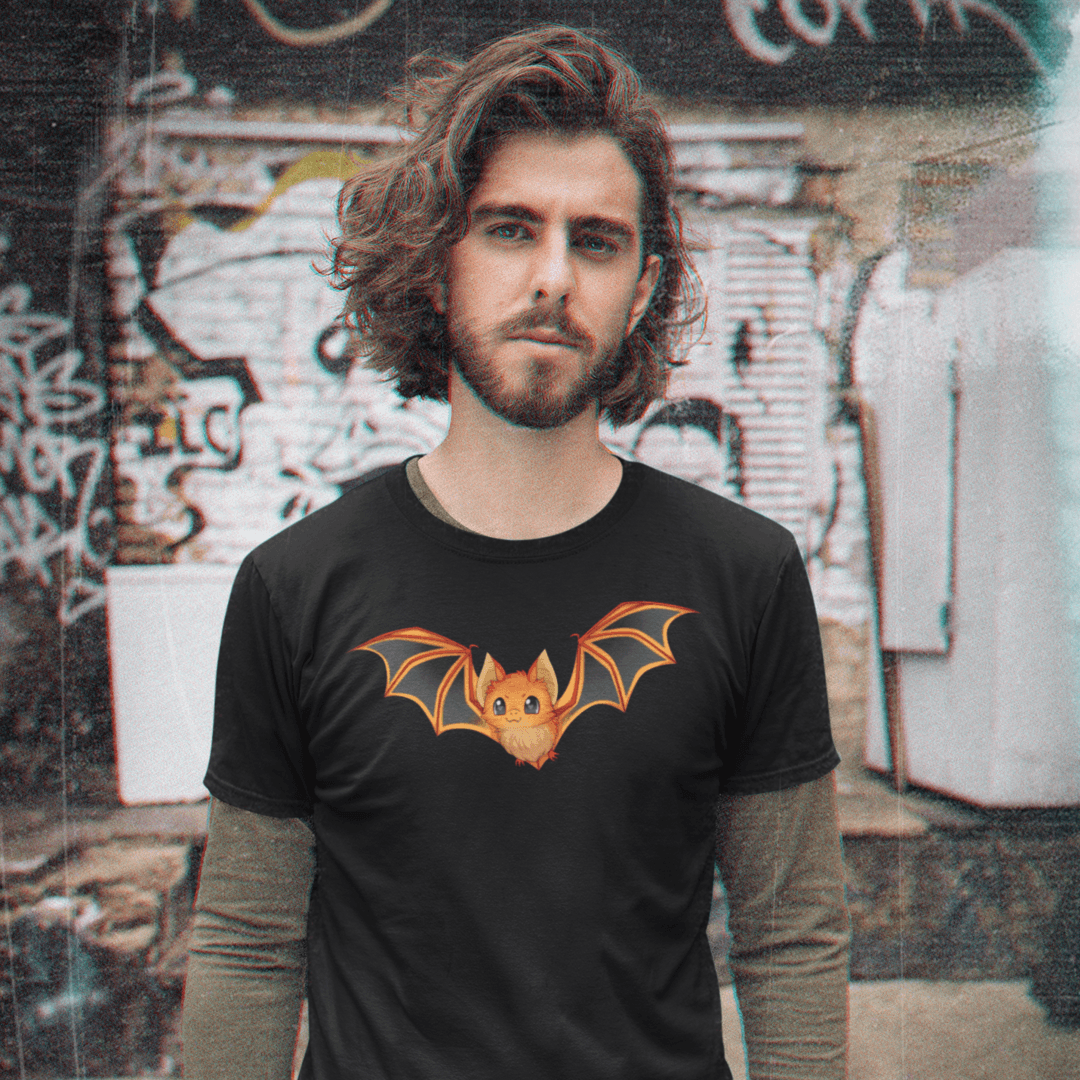 Gothest Batthew Kawaii Anime Chibi Bat Goth Boy Unisex 100% Cotton Tee - Image 4