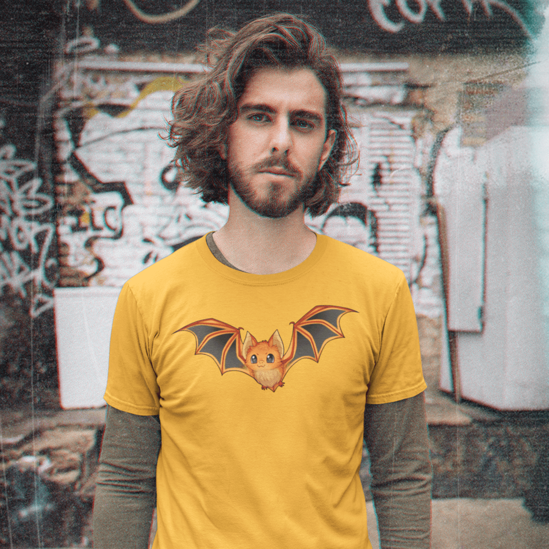 Gothest Batthew Kawaii Anime Chibi Bat Goth Boy Unisex 100% Cotton Tee - Image 5