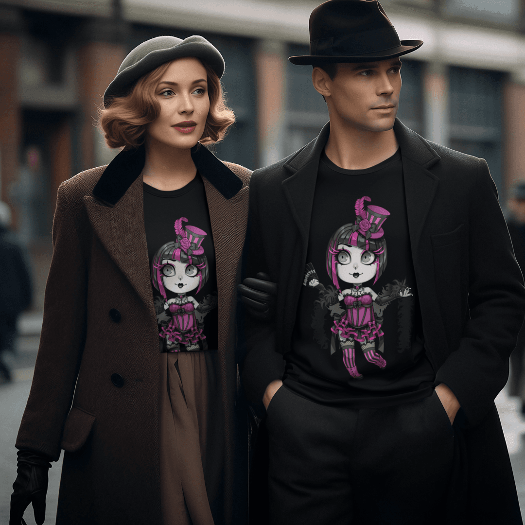 Gothest Cabaretgoth Kawaii Anime Chibi Goth Girl Unisex 100% Cotton Tee - Image 3