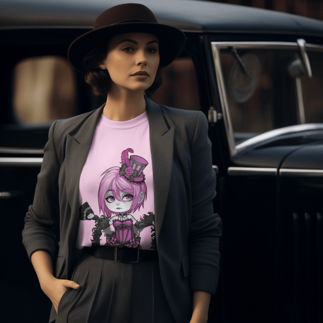Gothest Cabaretgoth Sadako Kawaii Anime Chibi Goth Girl Unisex 100% Cotton Tee - Image 2