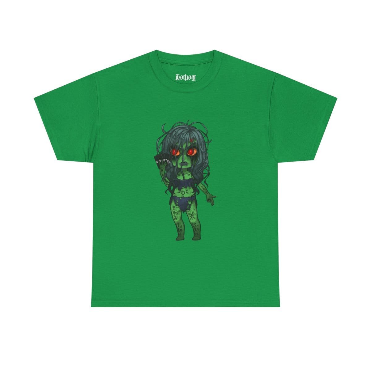Gothest Witch Kawaii Anime Chibi Goth Girl (Trve VVitch Form) Unisex 100% Cotton Tee - Image 6