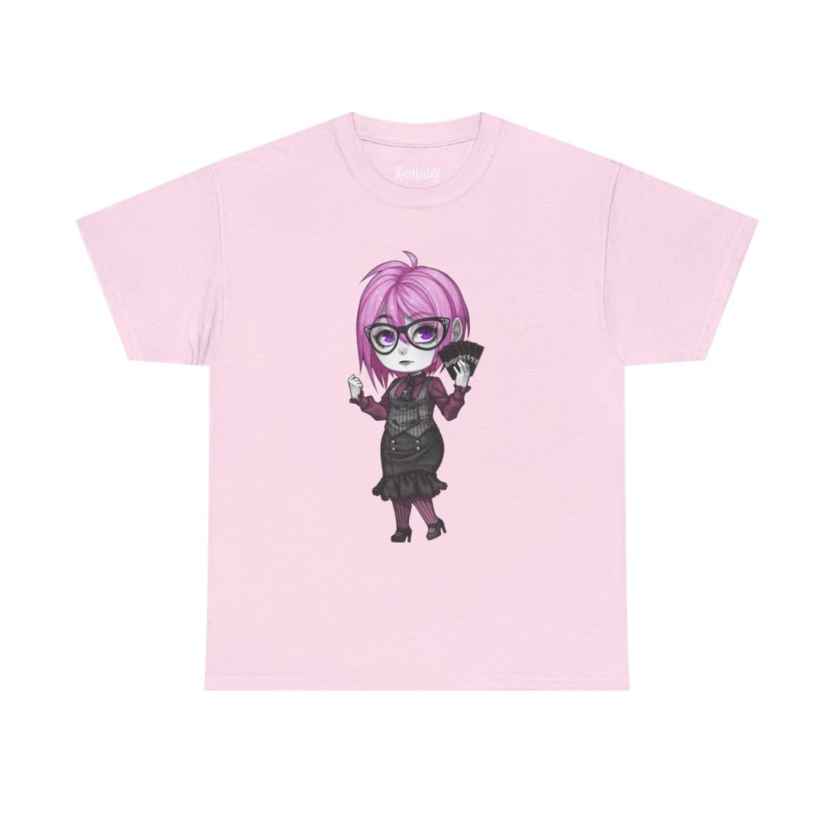 Gothest Corpgoth Sadako Kawaii Anime Chibi Goth Girl Unisex 100% Cotton Tee - Image 8