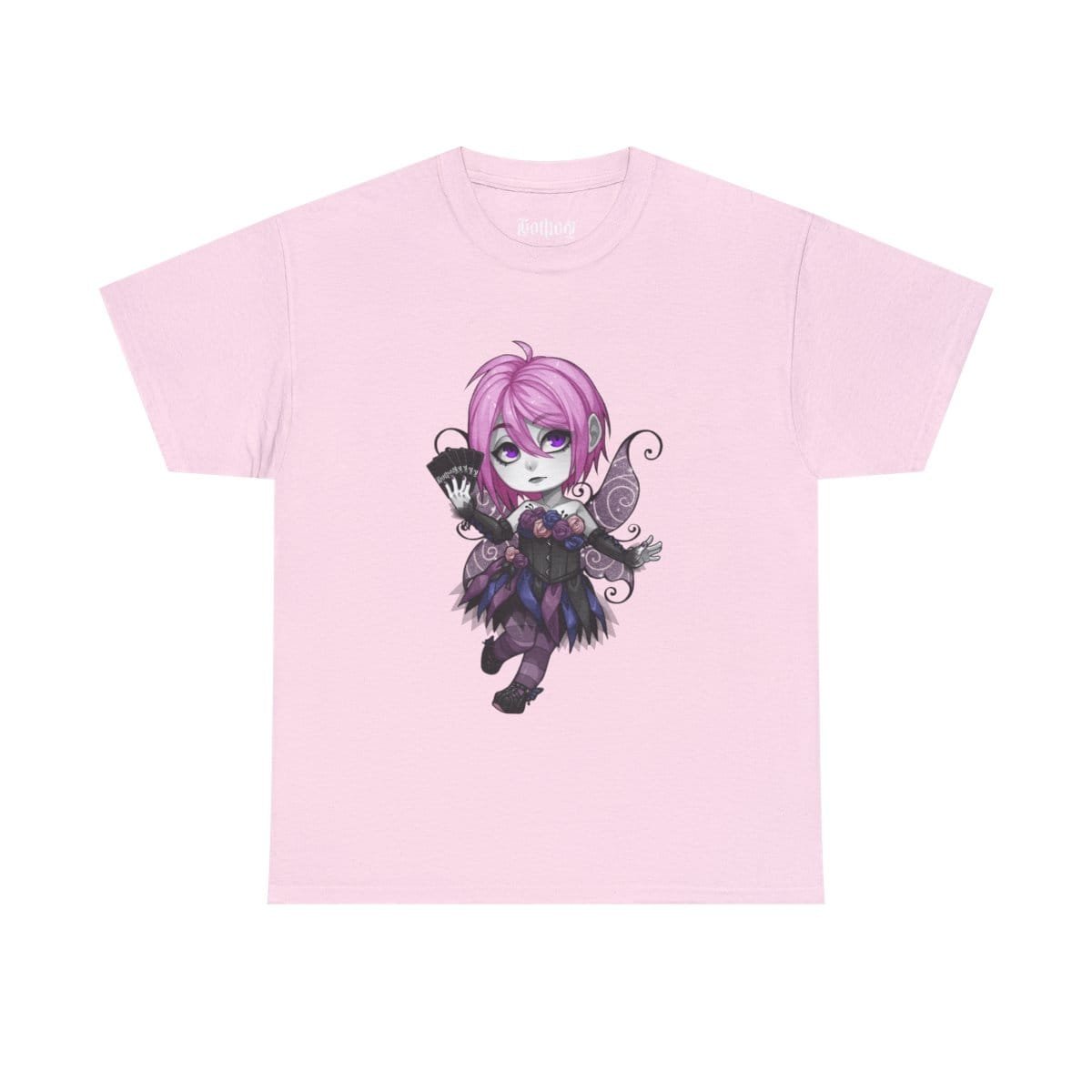 Gothest Faerygoth Sadako Kawaii Anime Chibi Goth Girl Unisex 100% Cotton Tee - Image 8