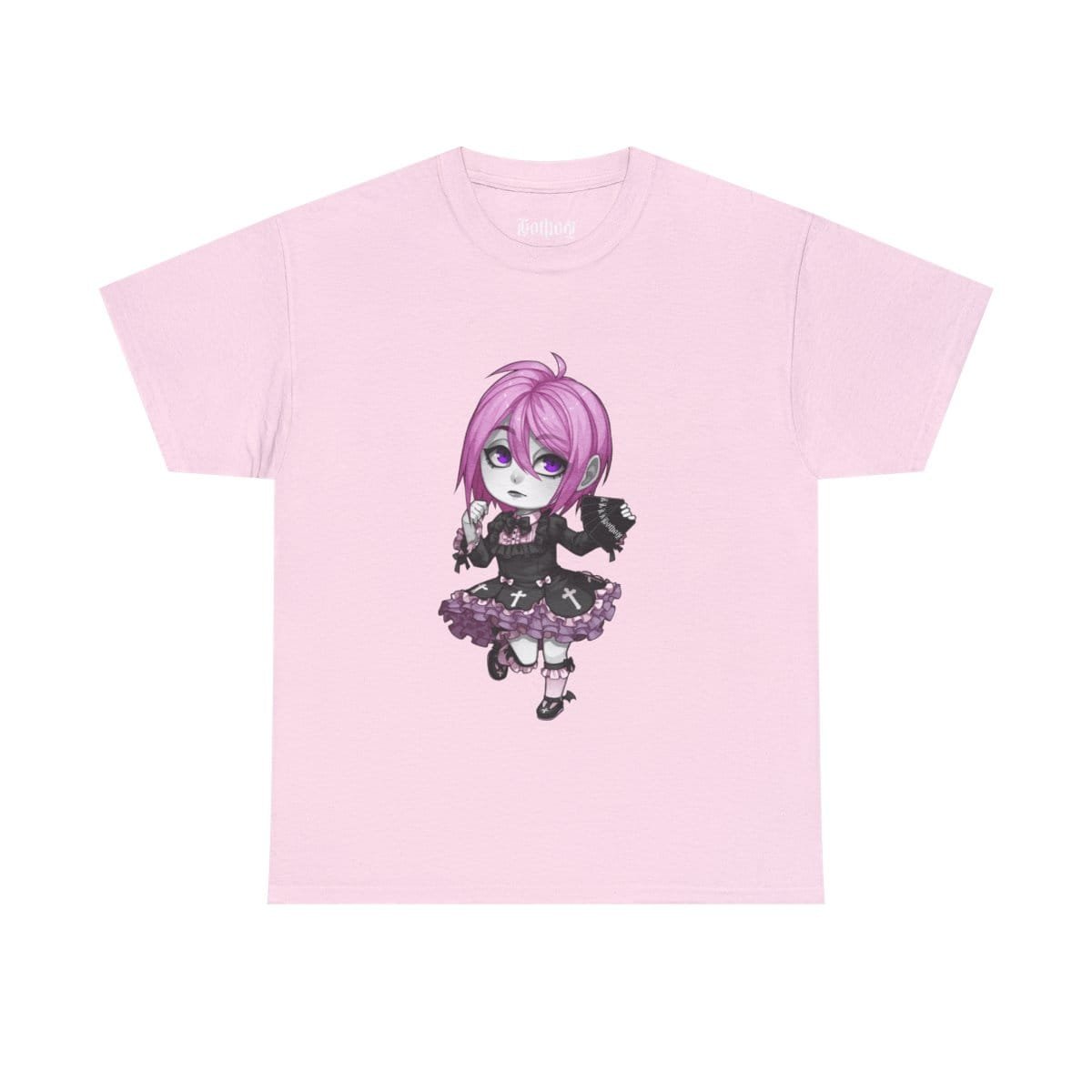 Gothest Gothloli Sadako Kawaii Anime Chibi Goth Girl Unisex 100% Cotton Tee - Image 8