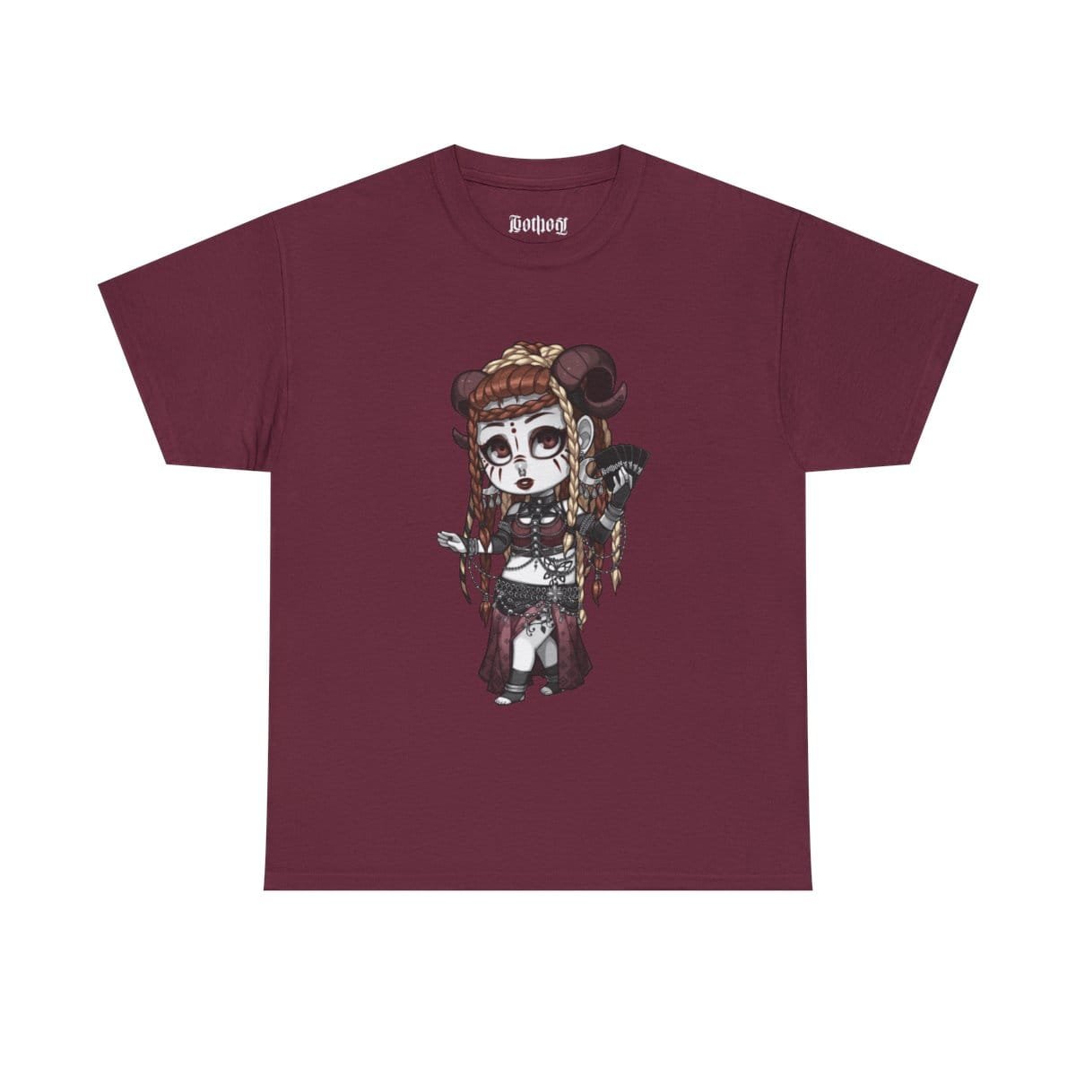 Gothest Tribalgoth Kawaii Anime Chibi Goth Girl Unisex 100% Cotton Tee - Image 8