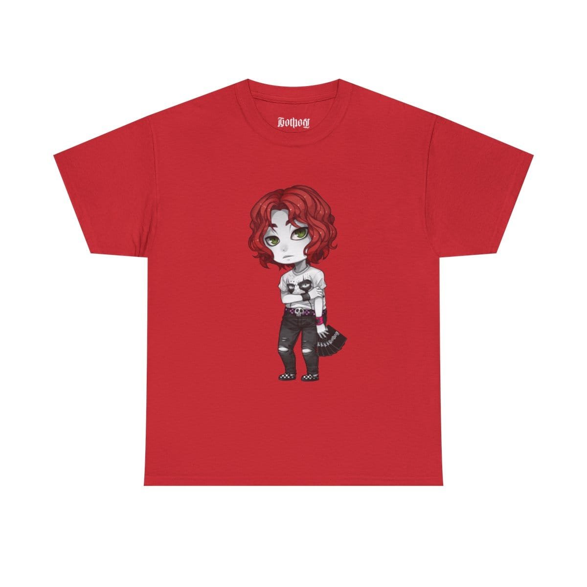 Gothest Emo Andro Kawaii Anime Chibi Goth Boy Unisex 100% Cotton Tee - Image 8
