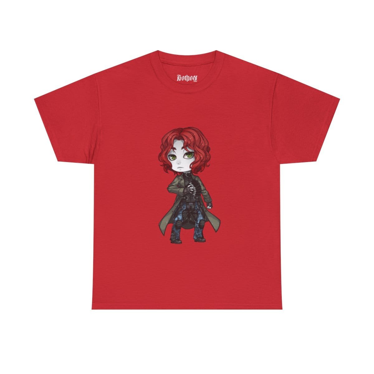 Gothest Rivetgoth Andro Kawaii Anime Chibi Goth Boy Unisex 100% Cotton Tee - Image 6