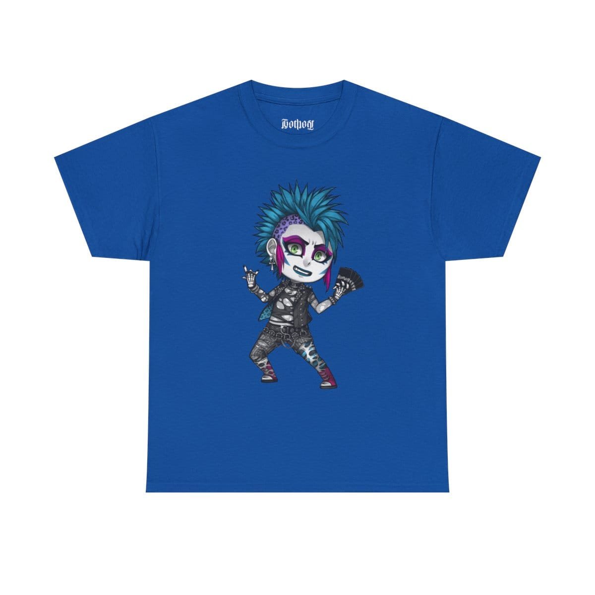 Gothest Deathrocker Kawaii Anime Chibi Goth Boy Unisex 100% Cotton Tee - Image 8