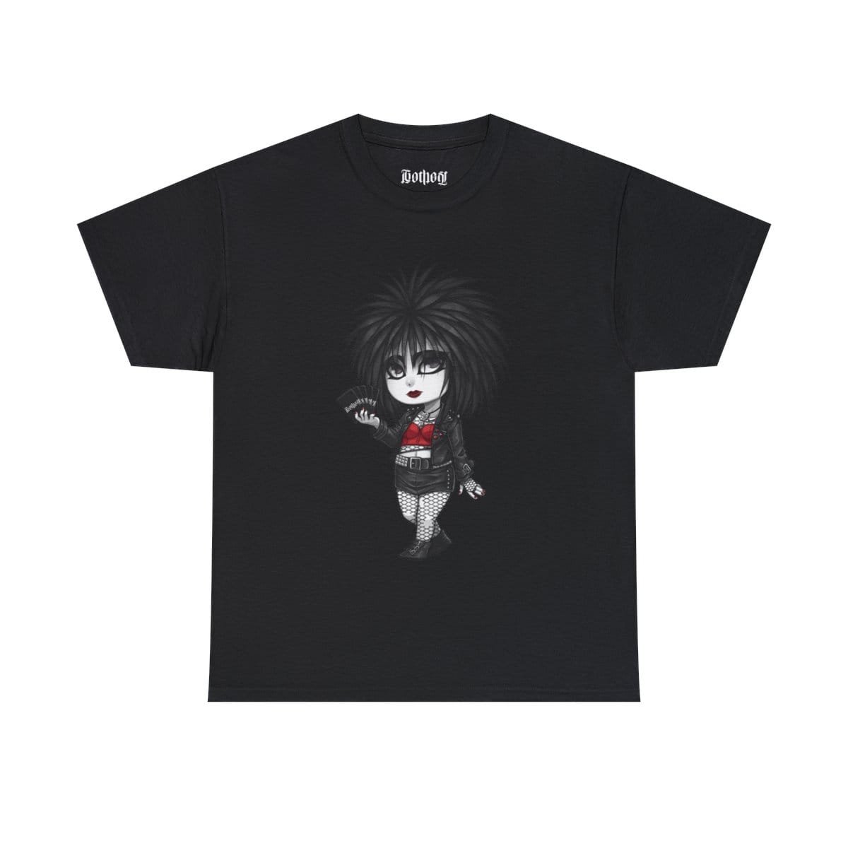 Gothest Tradgoth Kawaii Anime Chibi Goth Girl Unisex 100% Cotton Tee - Image 2