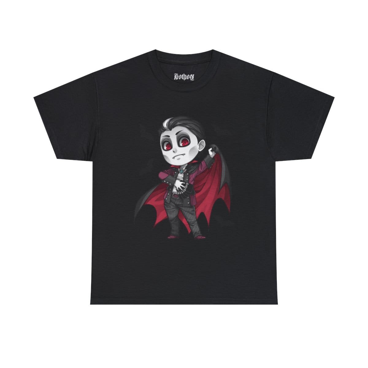 Gothest Vampire Kawaii Anime Chibi Goth Boy Unisex 100% Cotton Tee - Image 2