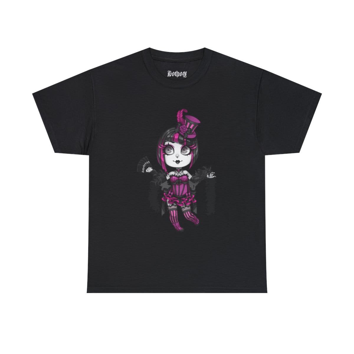 Gothest Cabaretgoth Kawaii Anime Chibi Goth Girl Unisex 100% Cotton Tee - Image 5