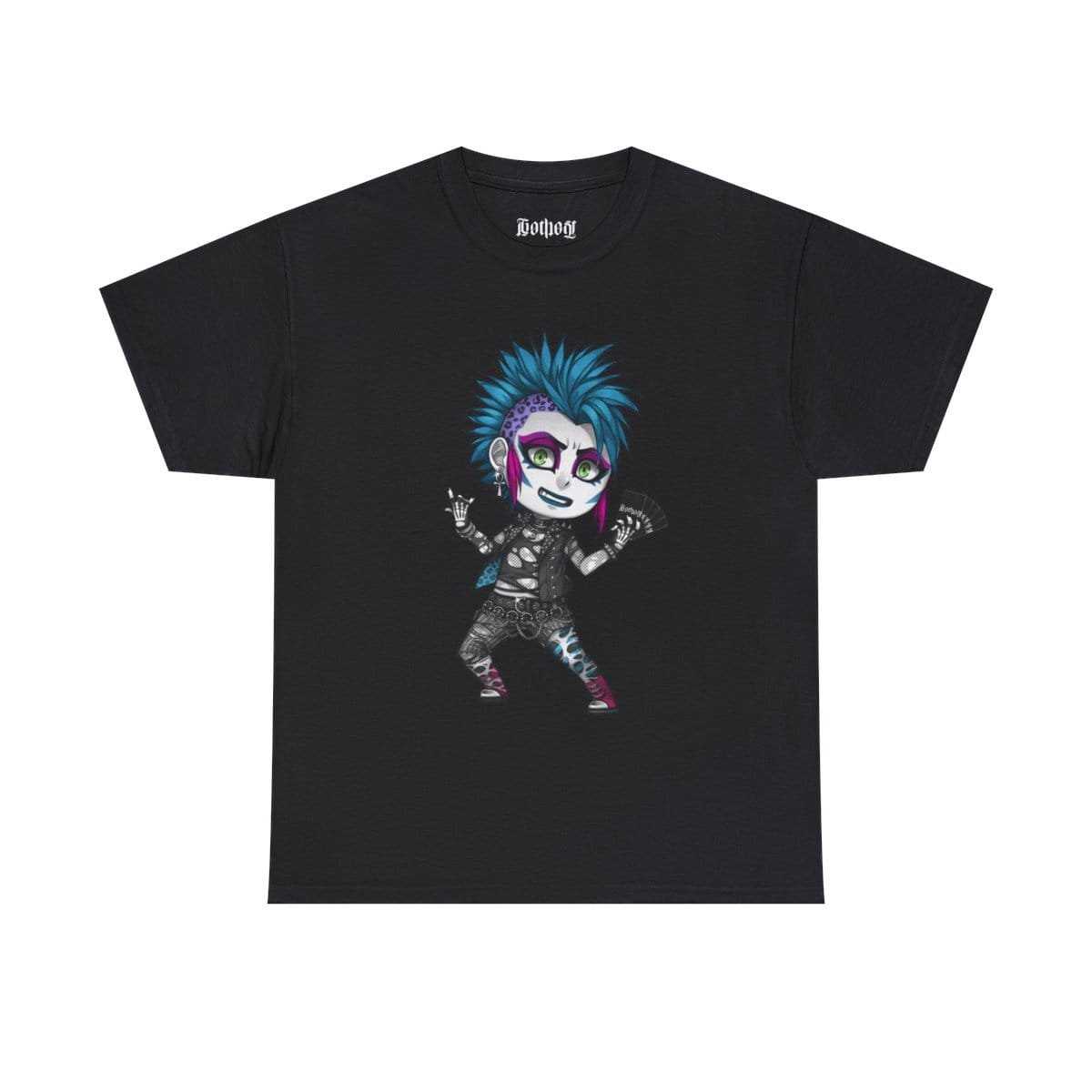Gothest Deathrocker Kawaii Anime Chibi Goth Boy Unisex 100% Cotton Tee - Image 5