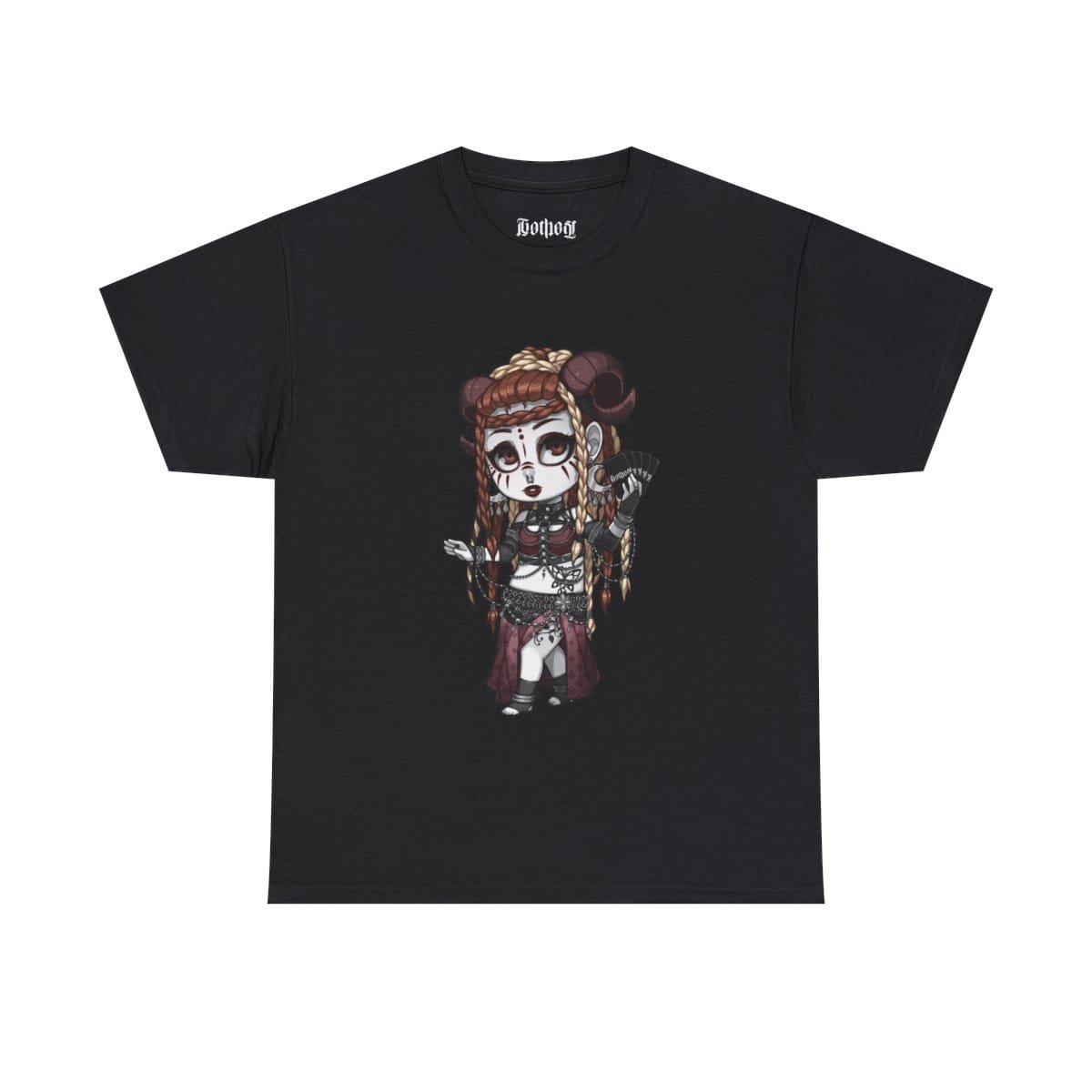 Gothest Tribalgoth Kawaii Anime Chibi Goth Girl Unisex 100% Cotton Tee - Image 5