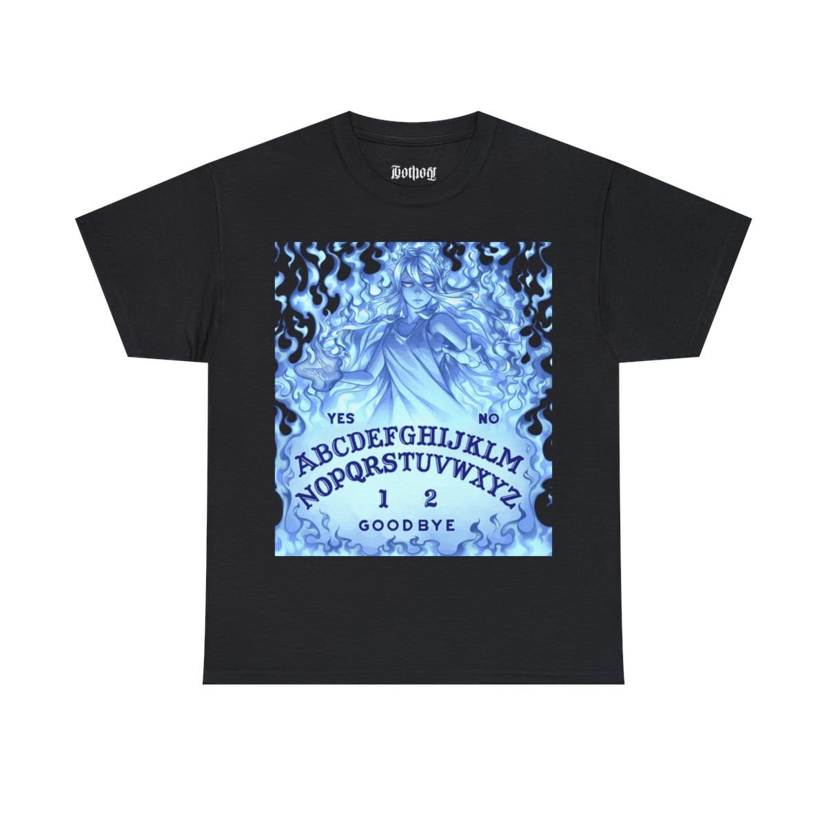 Gothest Spirit Board Mystical Ouija Anime Goth Girl Unisex 100% Cotton Tee - Image 3