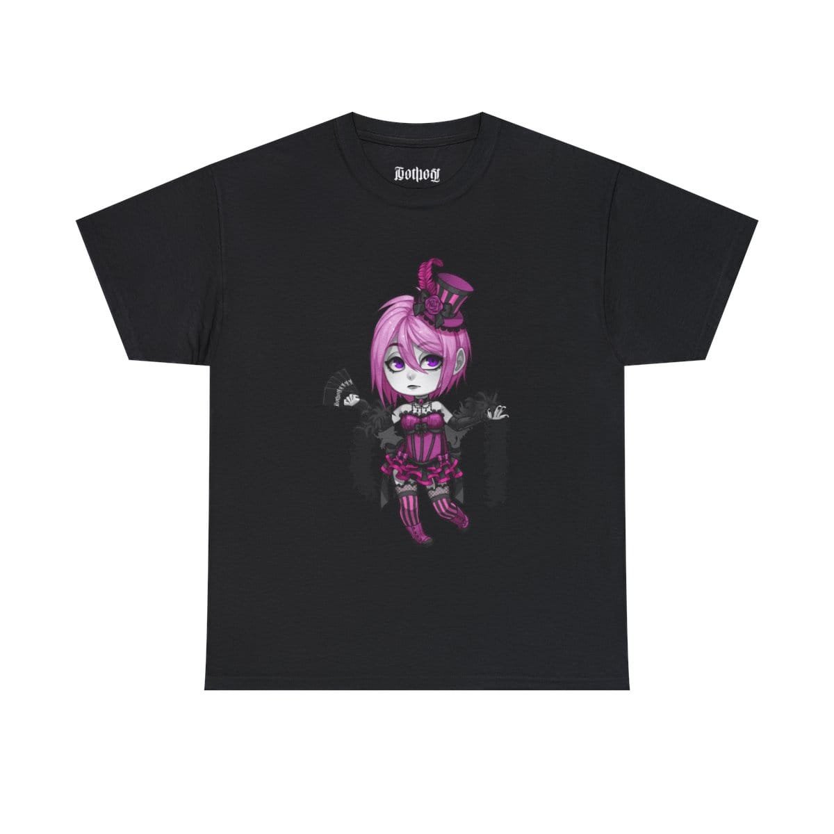 Gothest Cabaretgoth Sadako Kawaii Anime Chibi Goth Girl Unisex 100% Cotton Tee - Image 5