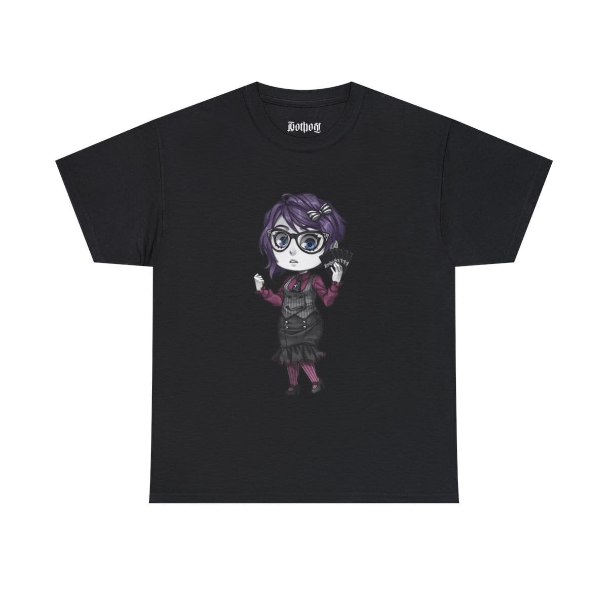 Gothest Corpgoth Kawaii Anime Chibi Goth Girl Unisex 100% Cotton Tee - Image 5