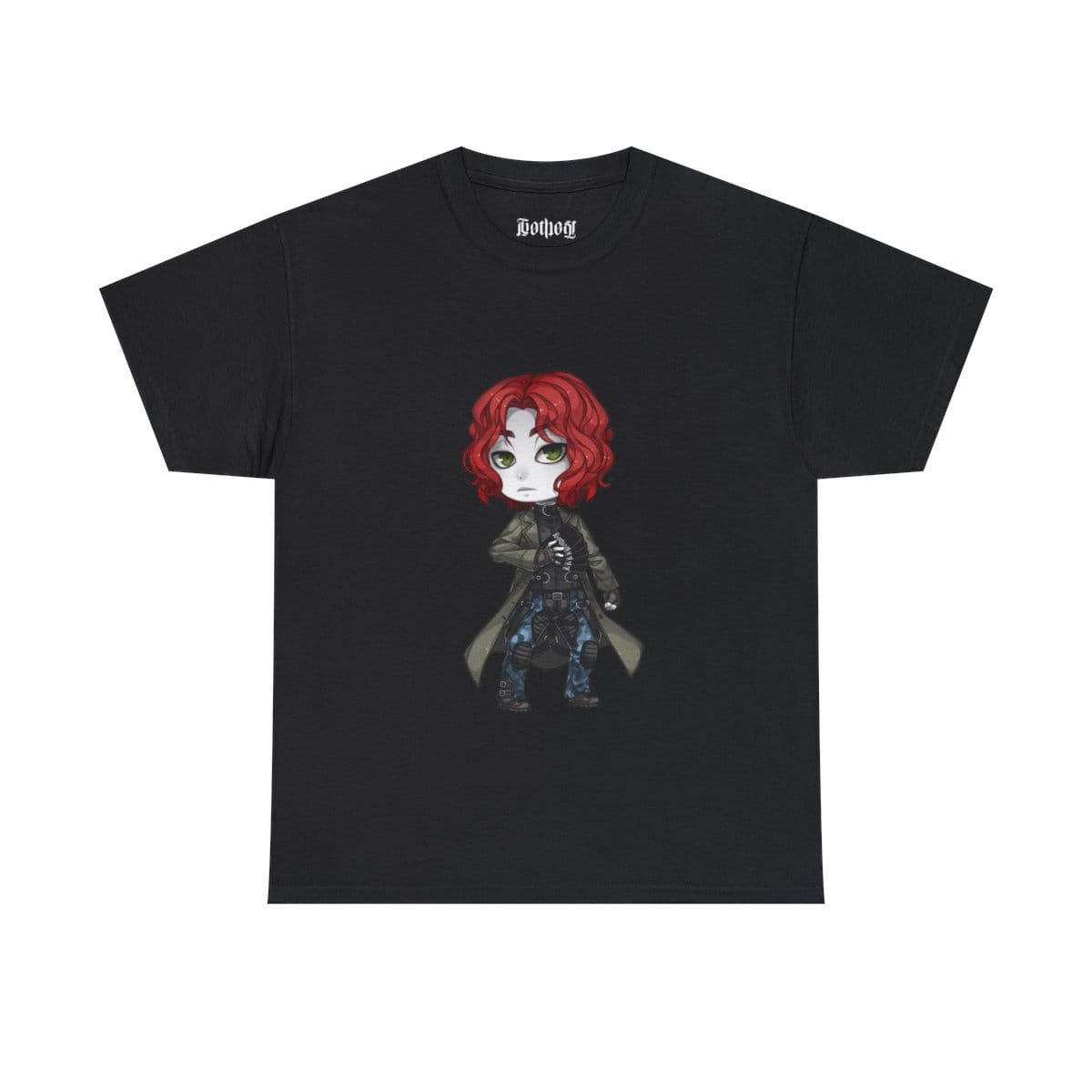 Gothest Rivetgoth Andro Kawaii Anime Chibi Goth Boy Unisex 100% Cotton Tee - Image 3