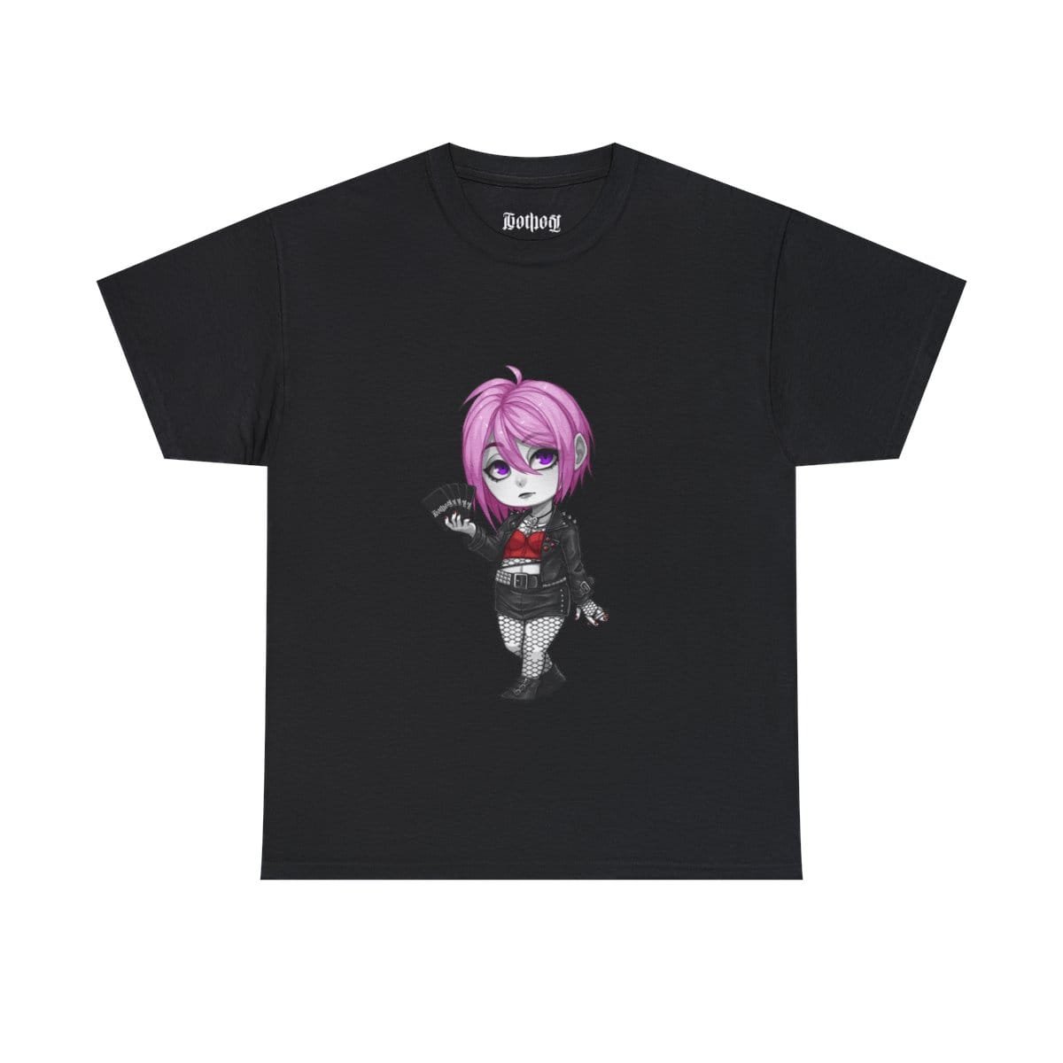 Gothest Tradgoth Sadako Kawaii Anime Chibi Goth Girl Unisex 100% Cotton Tee - Image 3