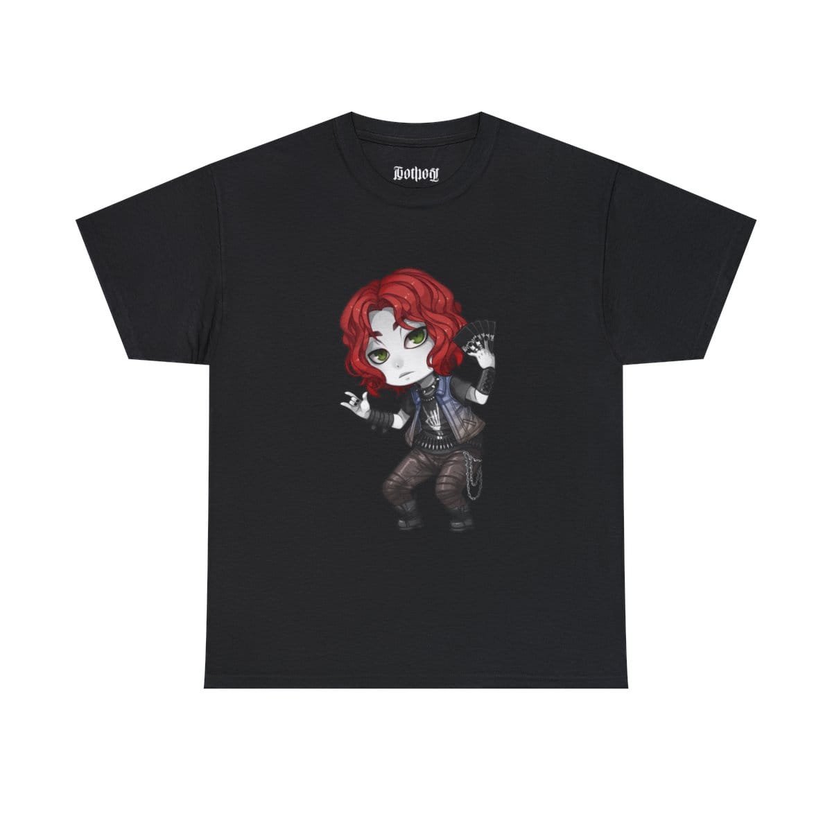 Gothest Metaller Andro Kawaii Anime Chibi Goth Boy Unisex 100% Cotton Tee - Image 5
