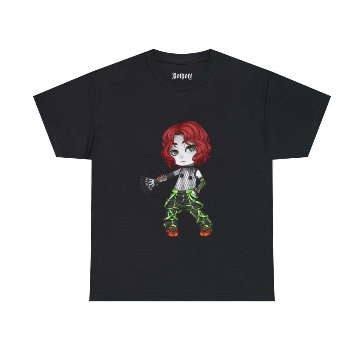 Gothest Cybergoth Andro Kawaii Anime Chibi Goth Boy Unisex 100% Cotton Tee - Image 5