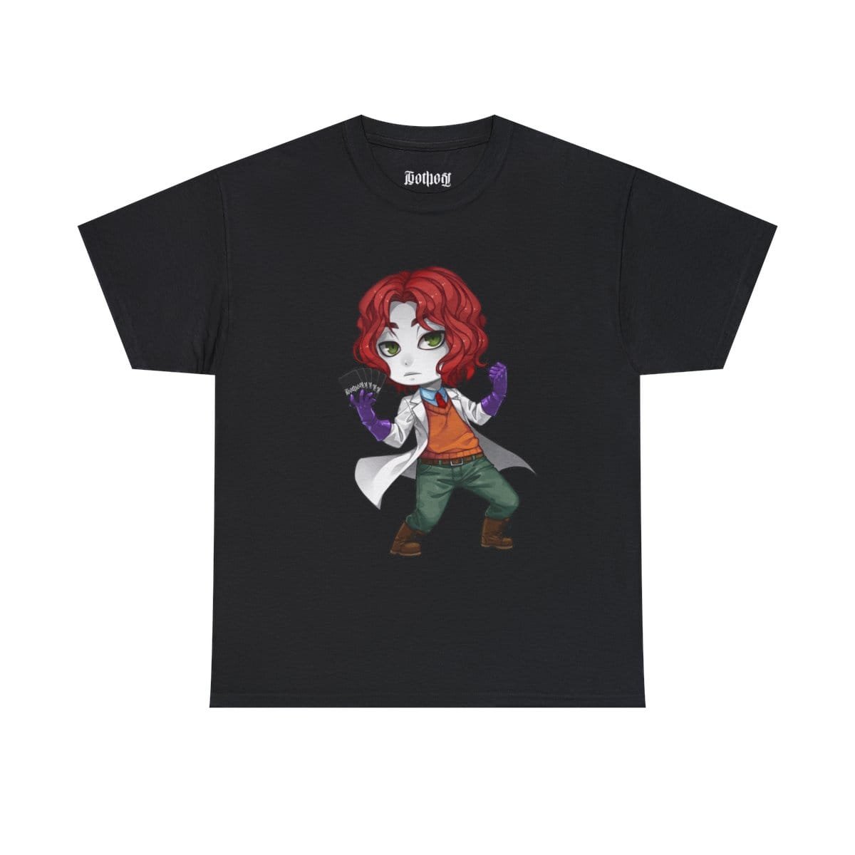 Gothest Steampunk Andro Kawaii Anime Chibi Goth Boy Unisex 100% Cotton Tee - Image 5