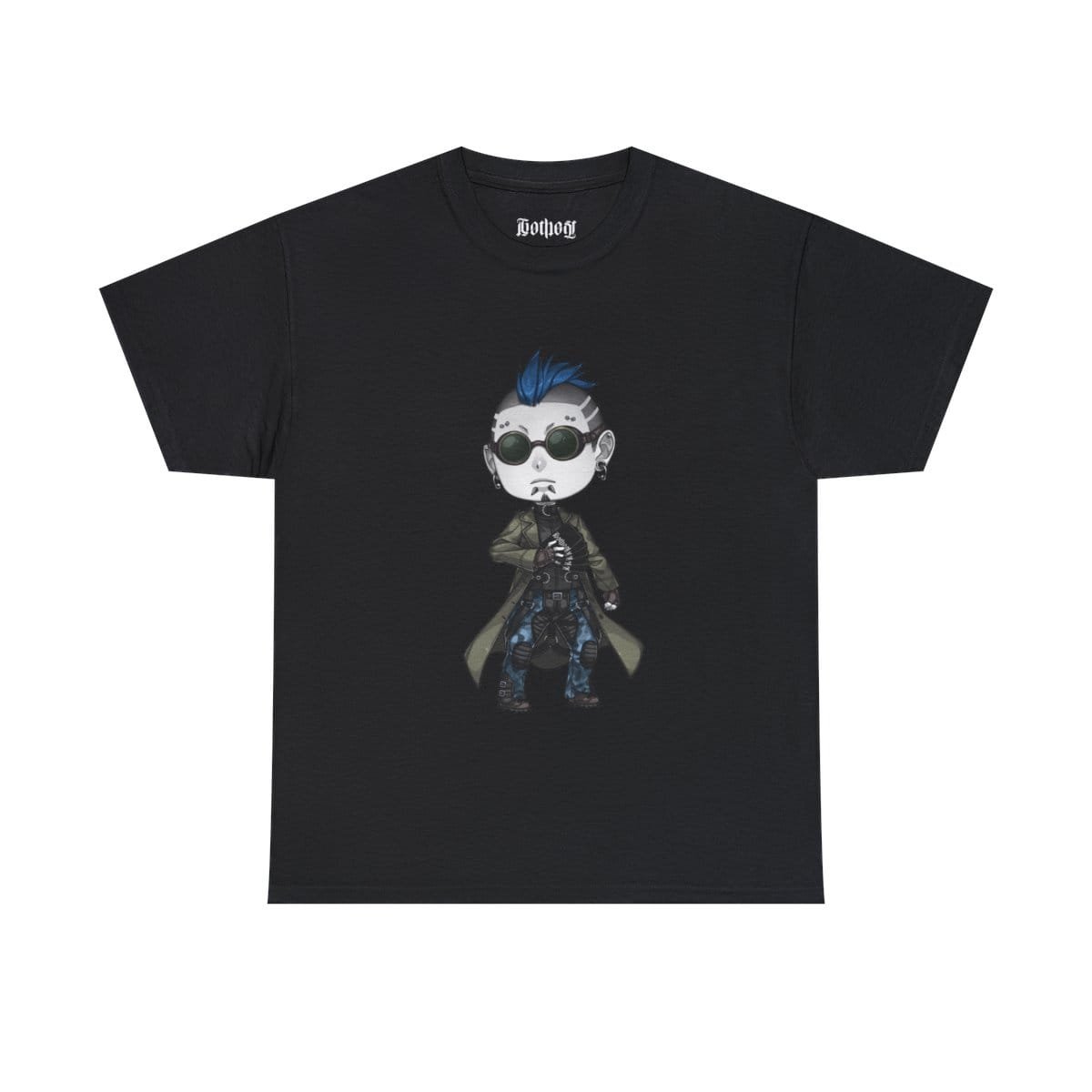 Gothest Rivetgoth Kawaii Anime Chibi Goth Boy Unisex 100% Cotton Tee - Image 3