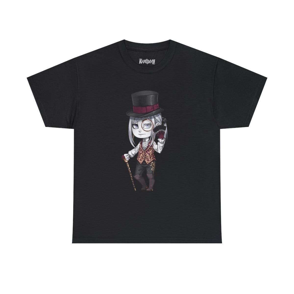 Gothest Victorigoth Kawaii Anime Chibi Goth Boy Unisex 100% Cotton Tee - Image 3