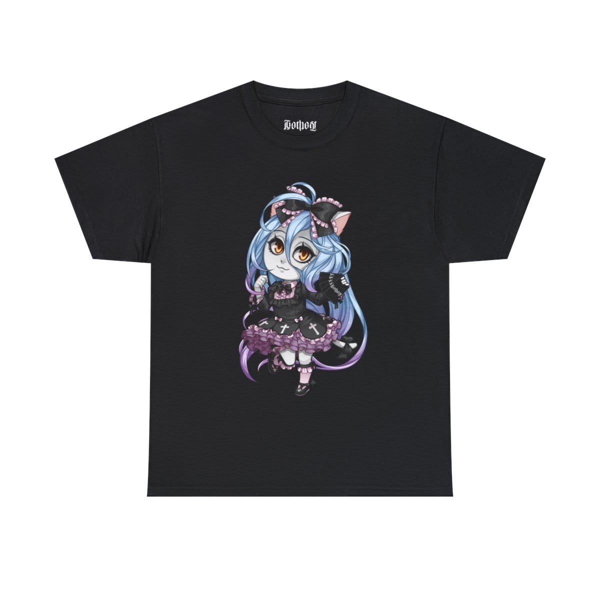 Gothest Gothloli Kawaii Anime Chibi Goth Girl Unisex 100% Cotton Tee - Image 5