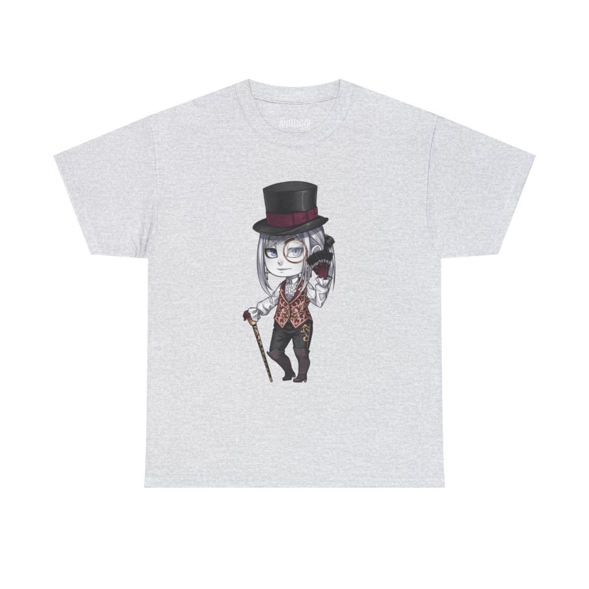 Gothest Victorigoth Kawaii Anime Chibi Goth Boy Unisex 100% Cotton Tee - Image 6