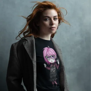 Gothest Corpgoth Sadako Kawaii Anime Chibi Goth Girl Unisex 100% Cotton Tee