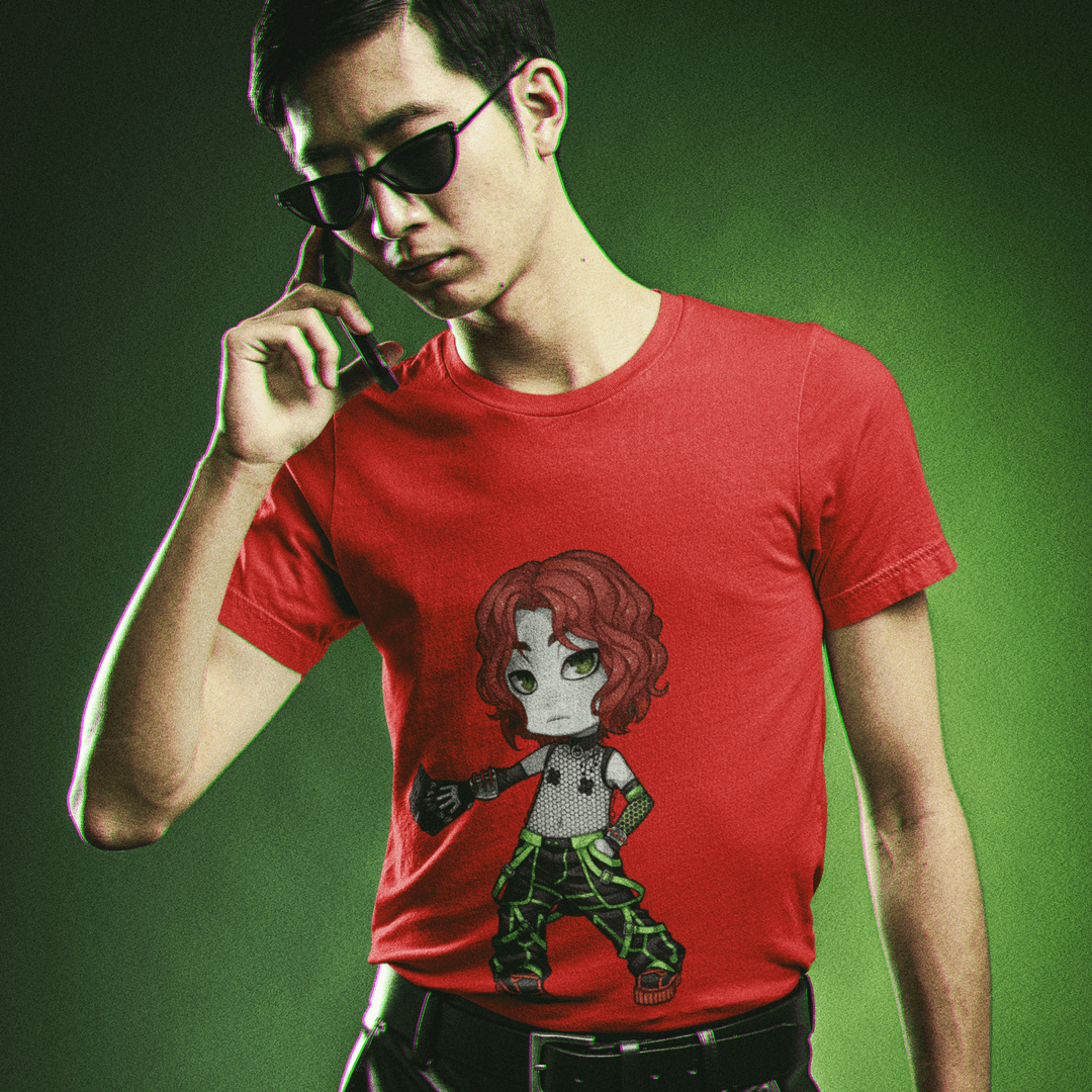 Gothest Cybergoth Andro Kawaii Anime Chibi Goth Boy Unisex 100% Cotton Tee - Image 2