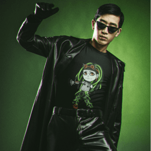 Gothest Cybergoth Kawaii Anime Chibi Goth Boy Unisex 100% Cotton Tee