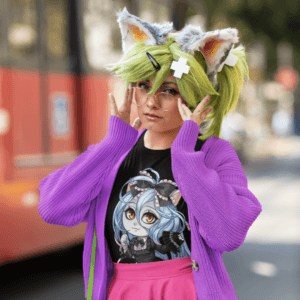 Gothest Gothloli Kawaii Anime Chibi Goth Girl Unisex 100% Cotton Tee