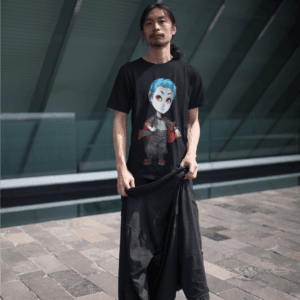 Gothest Gosu Natsuki Kawaii Anime Chibi Goth Boy Unisex 100% Cotton Tee