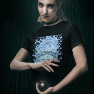 Gothest Spirit Board Mystical Ouija Anime Goth Girl Unisex 100% Cotton Tee