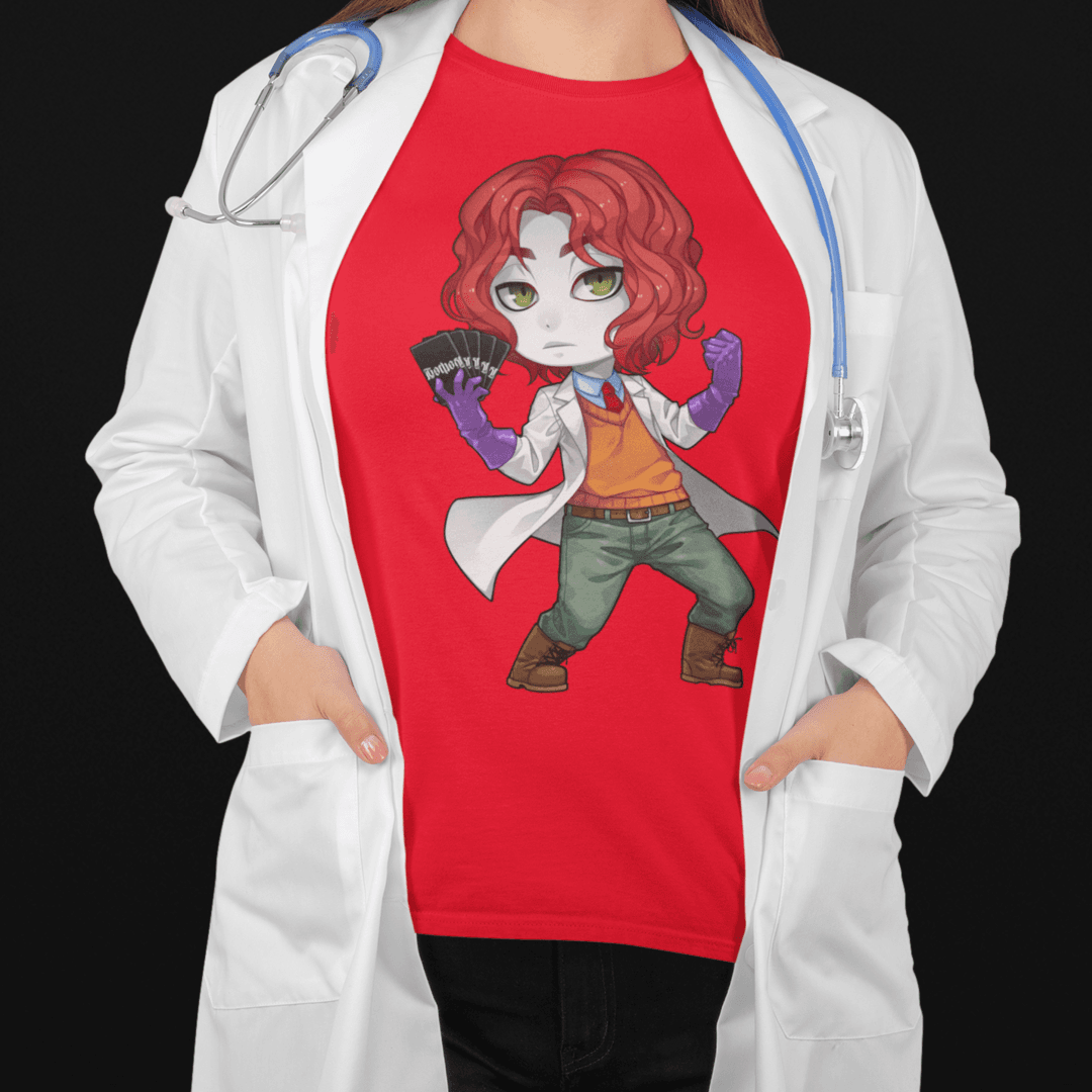Gothest Steampunk Andro Kawaii Anime Chibi Goth Boy Unisex 100% Cotton Tee - Image 4