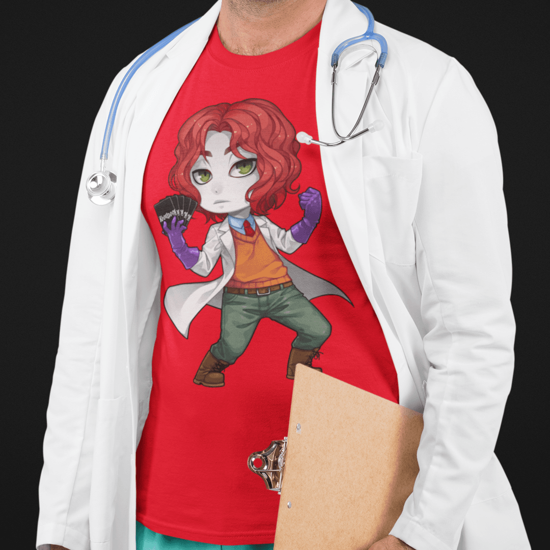Gothest Steampunk Andro Kawaii Anime Chibi Goth Boy Unisex 100% Cotton Tee - Image 2