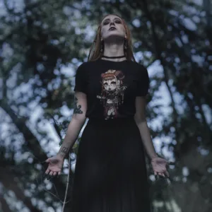 Gothest Tribalgoth Kawaii Anime Chibi Goth Girl Unisex 100% Cotton Tee