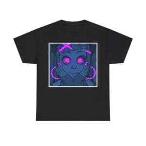 Gothest Goth Card - "UV Contact Lenses" Kawaii Anime Goth Girl Unisex 100% Cotton Tee